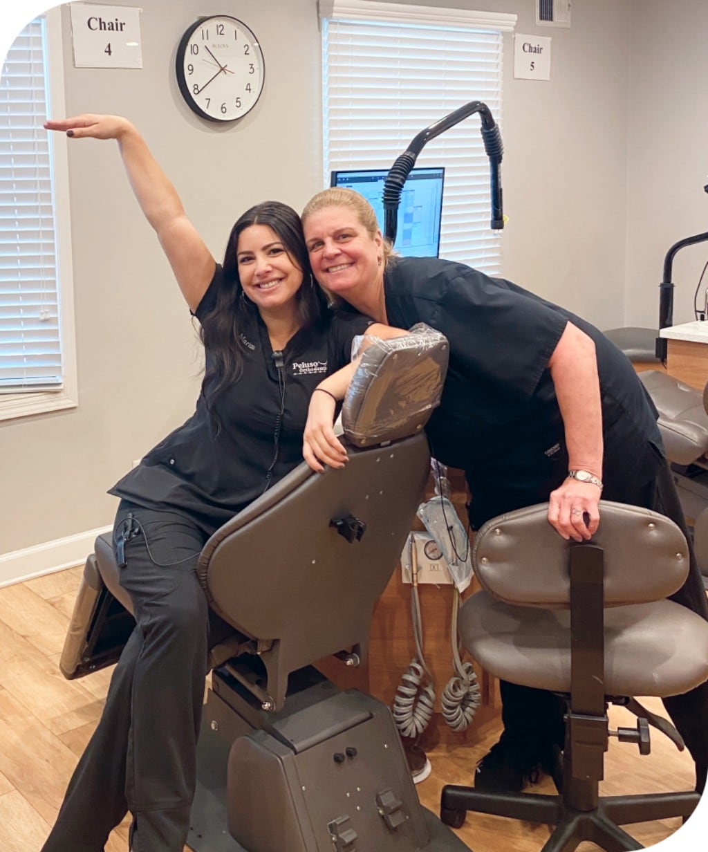 Marissa and Lisa with happy mode